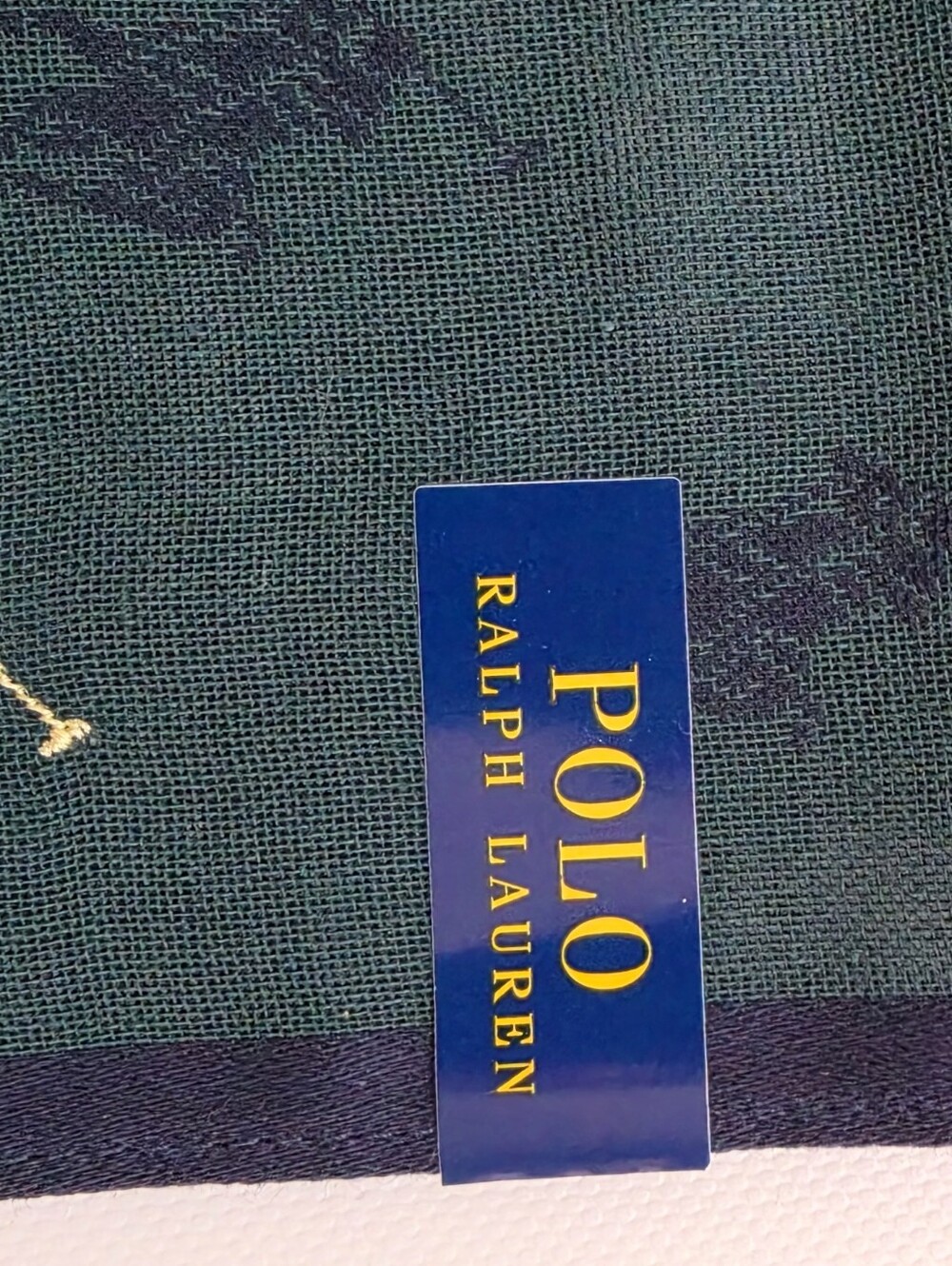 Polo Ralph Lauren Monogram Pocket Square Handkerchief NWT Made in Japan - Picture 8 of 8